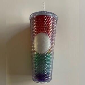 NWT Summer 2020 Pride Rainbow Studded Tumbler